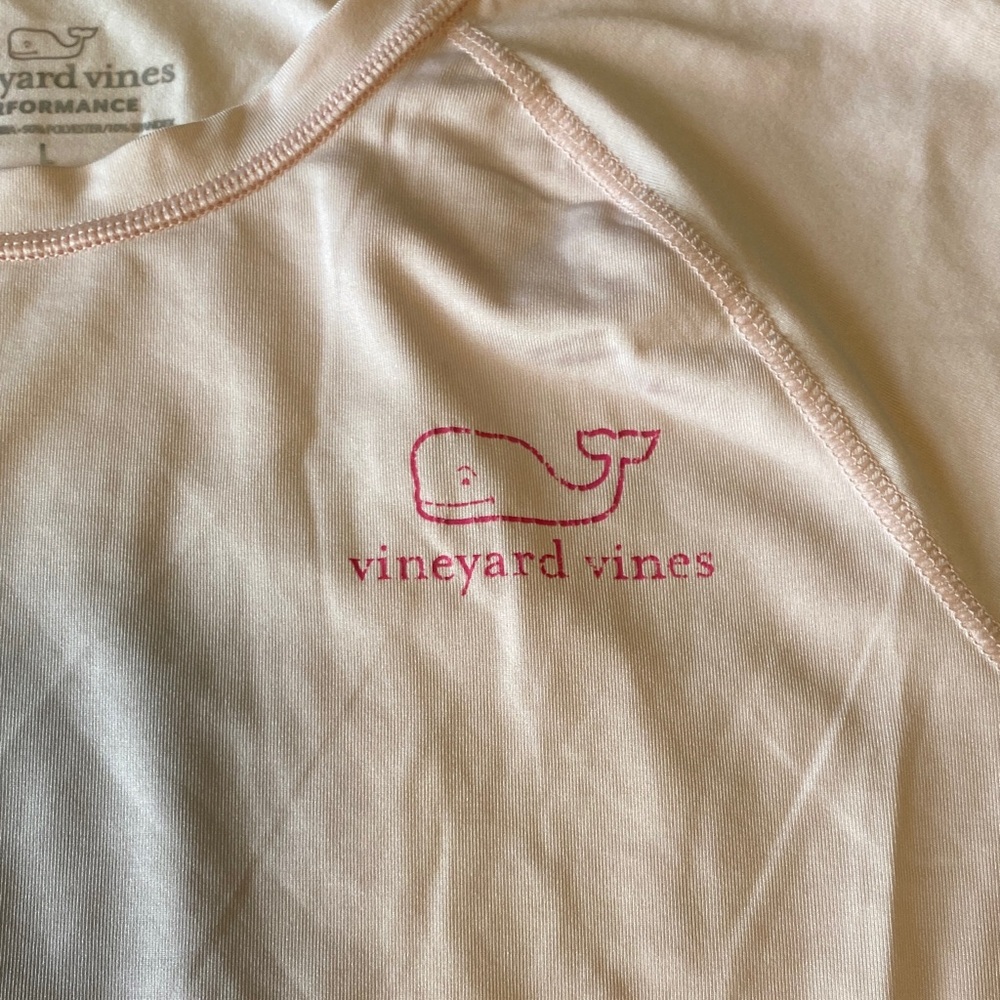 Vineyard Vines Performance Light Pink Short Sleeve Tee - Picture 2 of 8